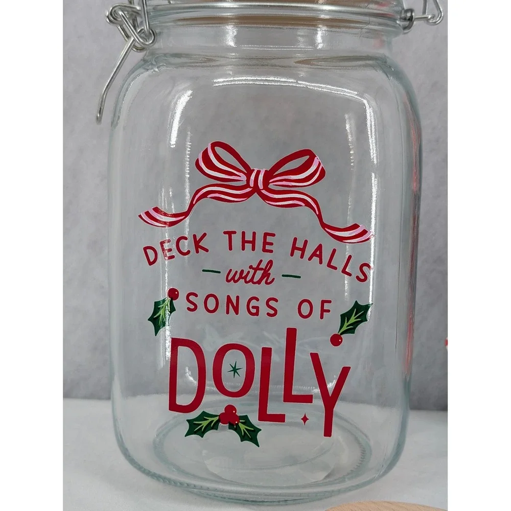 Dolly Parton Christmas Cookie Kitchenware Set Jar Spoons Spatula Cookie‎ Cutters